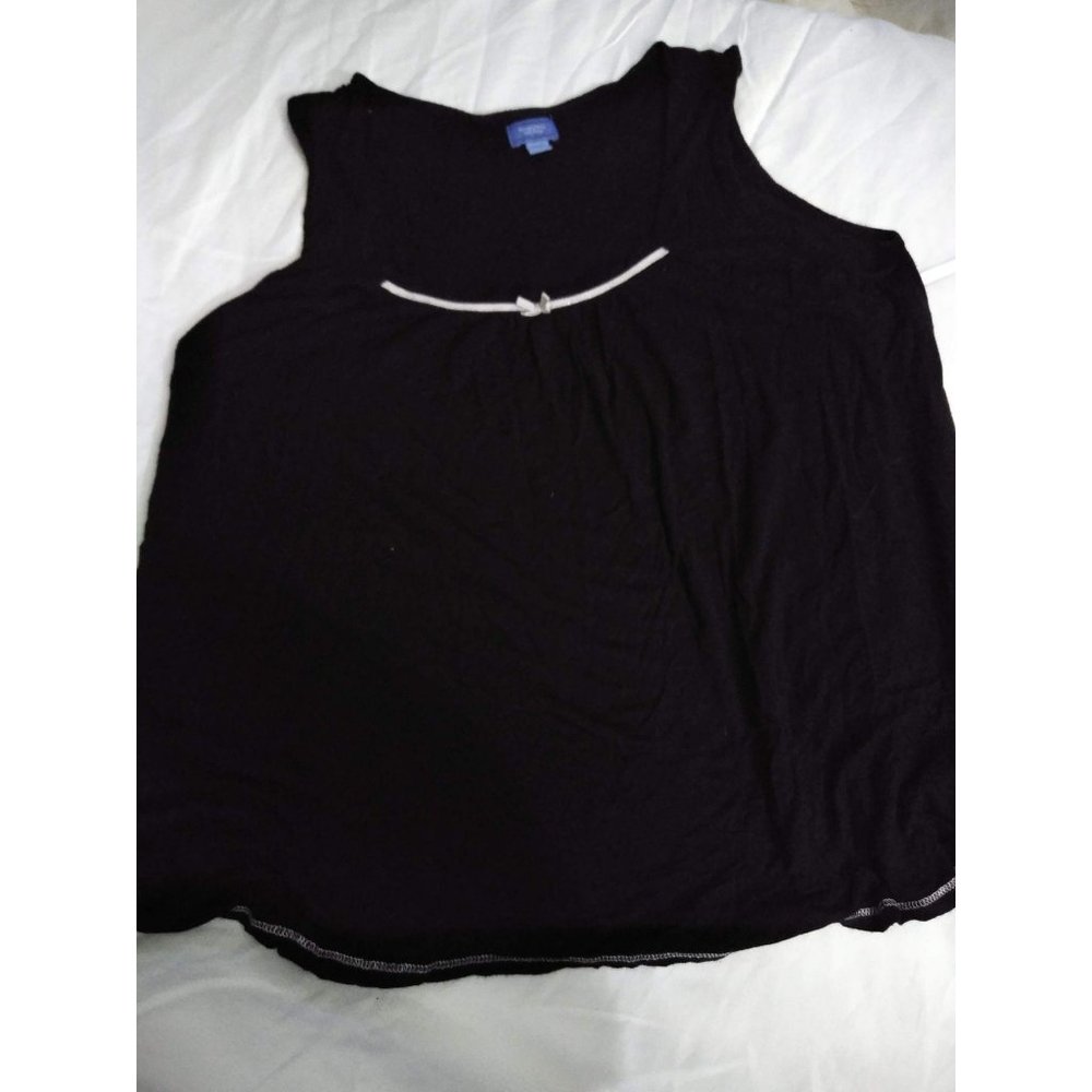 Simply Vera - Vera Wang L Black Sleep Tank